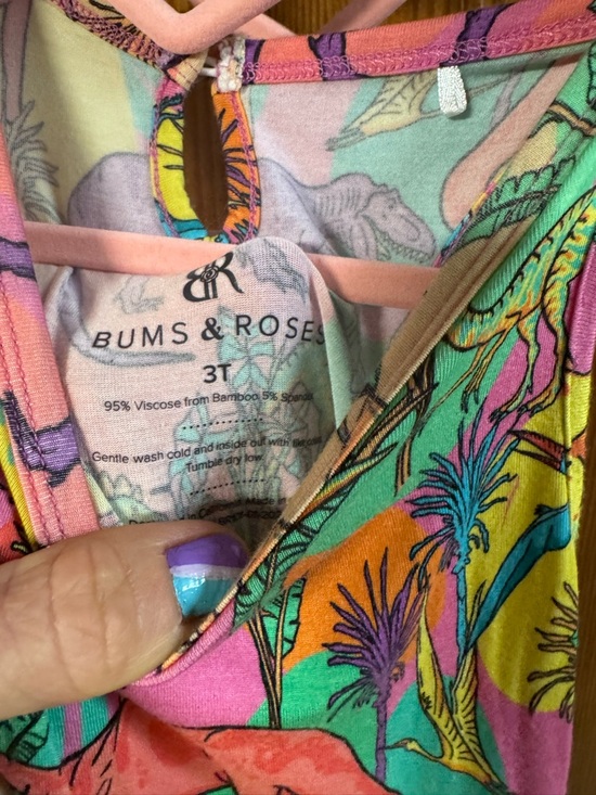 Bums & Roses Dinosaur Ruffle Dress - Picture 3 of 4